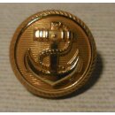 German Navy Anchor Buttons, gold Brass, 17mm, w/o Maker,...