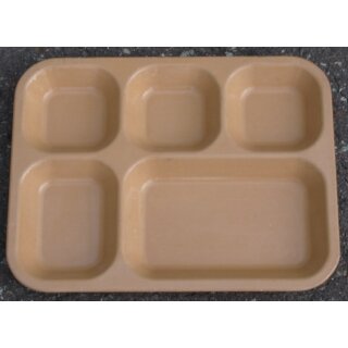 Portionstablett, beige