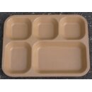 Portionstablett, beige