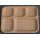 Portionstablett, beige