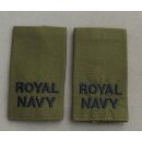 Aufschiebeschlaufen, oliv, Royal Navy Commodore