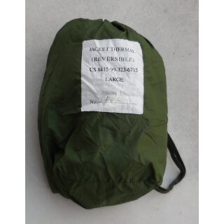 Stuff Sack for Jacket, Thermal, olive/sand Large