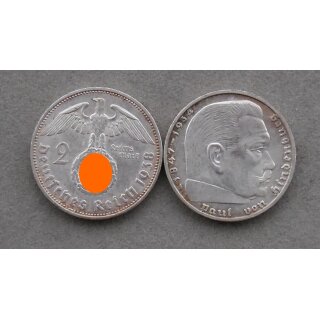 2 Reichsmark, Münze "J" 1933