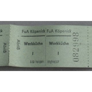 Food Stamps, Factory Kitchen of the Radio Office in Kopenick