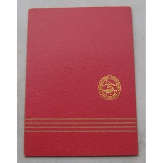 SED Certificate Folder,  Seal at the side