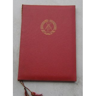 Allgemeine Urkundenmappe, rot mit Staatswappen  A4
