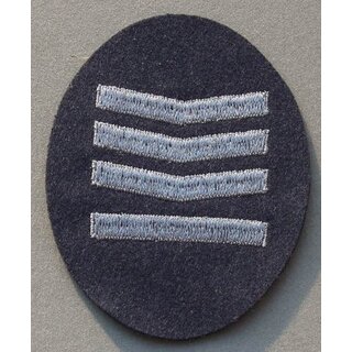 Rank Insignia, old Style, oval, blue-grey