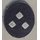 Dienstrangabzeichen, Alte Art, oval, blaugrau