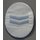 Dienstrangabzeichen, Alte Art, oval, weiß