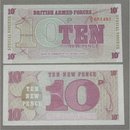 10 New Pence, Militärgeld, BAFs, 6 Serie