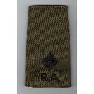 Rank Slide, , olive, Royal Artillery