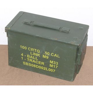 M2A1 Ammunition Box, steel, size 2, .50 cal