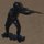 Soldier, WW II, running with PPSch