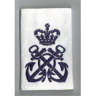 Rank Slides, Royal Navy, white