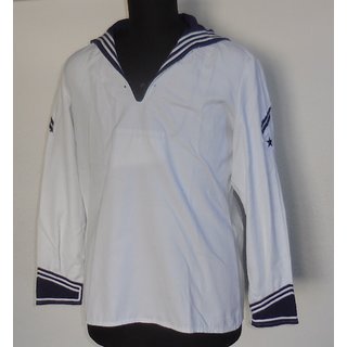 German Navy Sailors Shirt, white with blue Collar