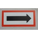Richtungspfeil Hinweisschild