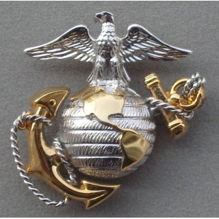 US Marines Officers Cap Badge