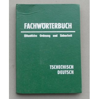 Fachwrterbuch Tschechisch Deutsch