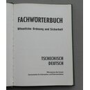 Fachwörterbuch Tschechisch Deutsch