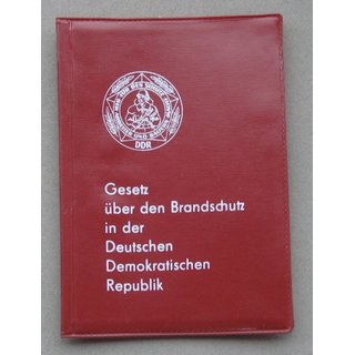 Gesetz ber den Brandschutz in der DDR