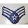 USAF Rangabzeichen, Mannschaft, weißer Stern, Merrow Edge, large Size, gebr.