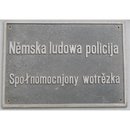 Section Representative (ABV) Sign, Aluminium, Sorbian