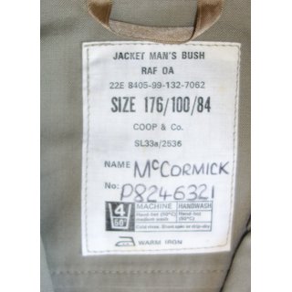 Jacket, Mans Bush, RAF OA