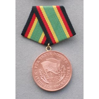 Medaille fr treue Dienste in der NVA, bronze