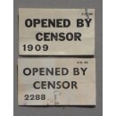 Spandau Prison - Opened by Censor Labels