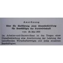 Dress Regulation for the Forestry Service, 1955/65