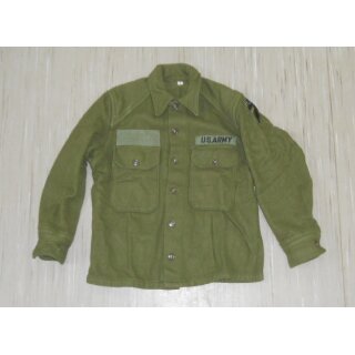 Winterfeldhemd - Shirt, Field, Wool, M1951, m.Abzeichen