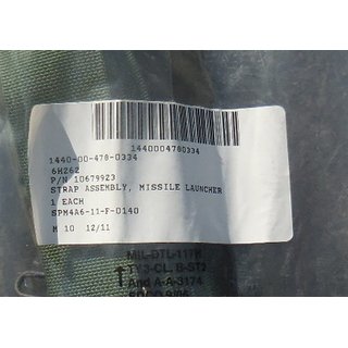 Carrying Strap, Strap Assembly Missile Launcher, olive