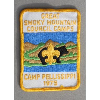 Great Smokey Mountain Council Camps - Camp Pellissippi 1975 Abzeichen BSA
