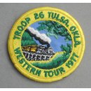 Troop 26 Tulsa Okla. - Western Tour 1977 Abzeichen BSA