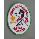 Denver Area Council 1974 Fall Recruiter Abzeichen BSA