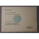 GDR Invitation Form, Peoples Police