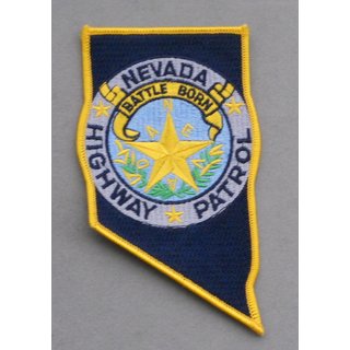 First Issue Nevada Highway Patrol Patch Round Winged Wheel Traffic Design 