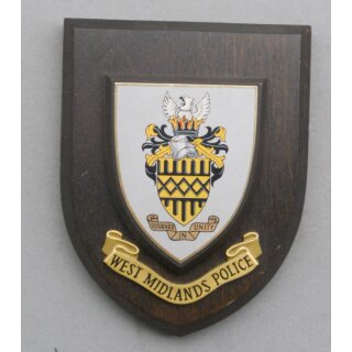 West Midlands Police Wall Plaque