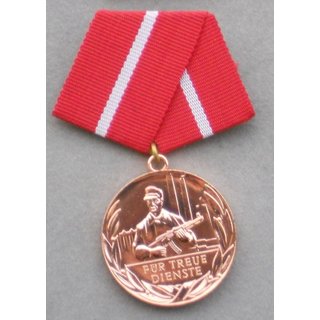 Bronze Faithfull Service Medal in the Workers Militia