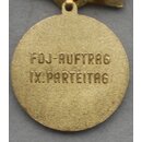 Medaille "FDJ-Auftrag IX Parteitag"