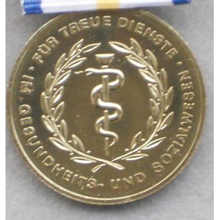 Medal for Faithful Service in the Health and Social Services, gold