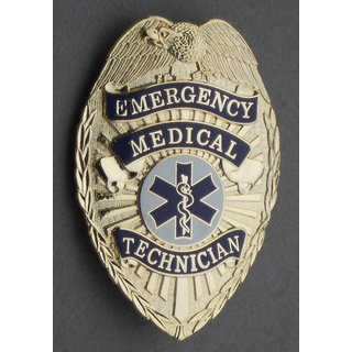 Emergency Medical Technician Breast Badge, large
