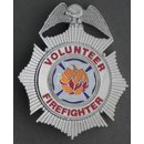 Volunteer Firefighter Star Breast Badge