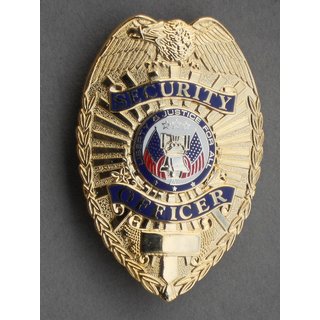 Security Officer Shield Breast Badge