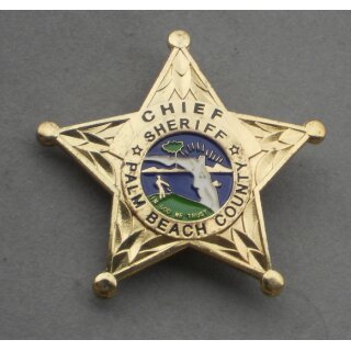 Chief - Sheriff Palm Beach County Breast Badge
