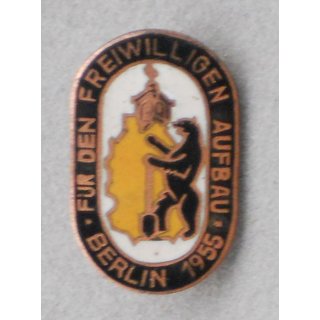 Badge for voluntary building, Berlin 1955