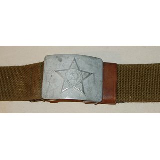 Soviet Field Belt, Webbing w. Steel Buckle, 1950s