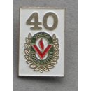 Honour Badge in gold for 40 Years