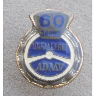 Honour Pin for 60 Years of Accident free driving