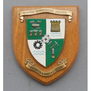 South Yorkshire Police Sports & Social Club Wall Plaque